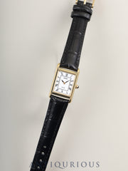 Seiko SUP250P/V115-0BD0 North American Exclusive Import Model, Solar, GP/SS Leather, Genuine GP Buckle, White Roman Dial, Overhauled