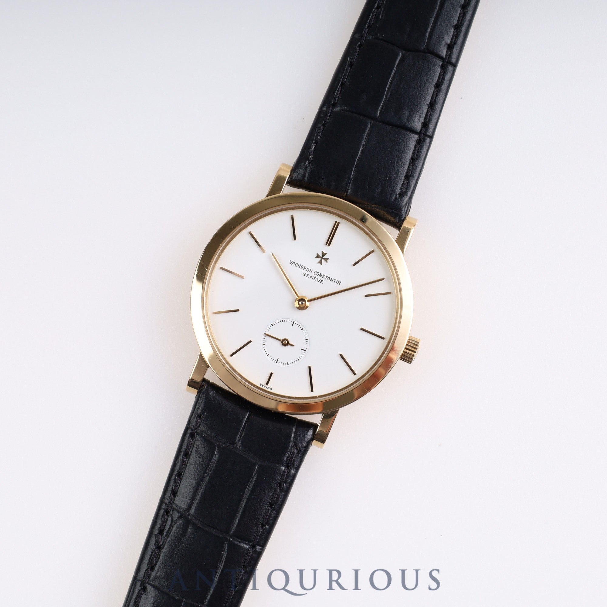 VACHERON・CONSTANTIN ESSENTIELLES 92240/000J-4 Manual winding Cal.1014/1 YG Leather White Dial Box Case Warranty