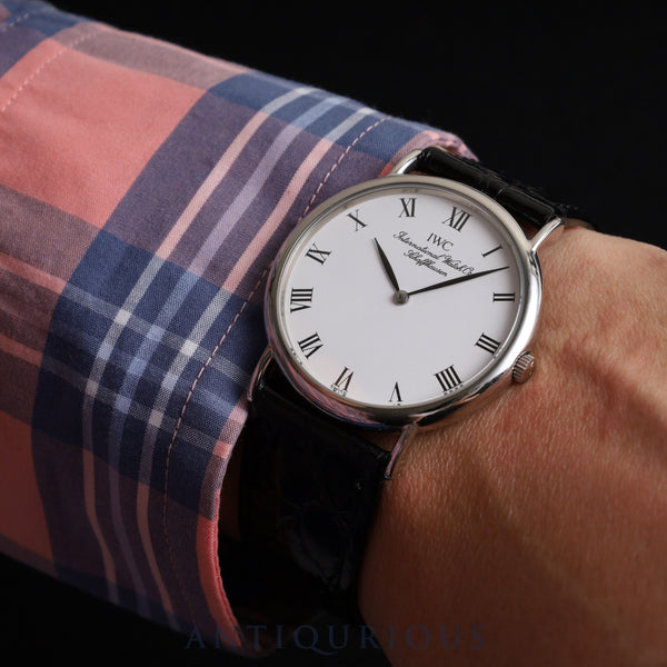 IWC  ポートフィノ 3331 クォーツ Cal.IWC 22105 SS 革 純正尾錠（SS） ホワイト文字盤 オーバーホール済み アイダブリュシー