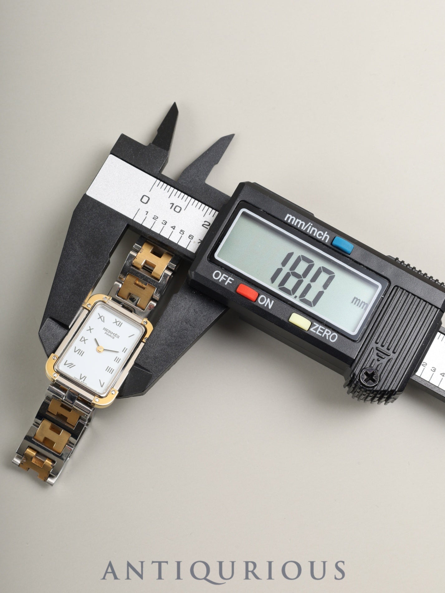 エルメス クロアジュール CR1.240 クォーツ Cal.976.001 SS/GP SS/GP ホワイト文字盤 オーバーホール済み