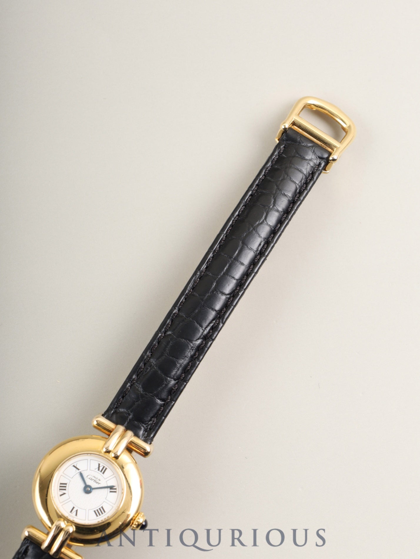カルティエ マストコリゼ W1009954 / 1902 クォーツ Cal.90 SV925 革