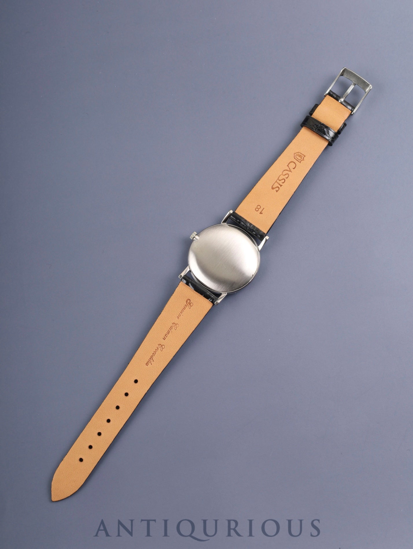 ヴァシュロン・コンスタンタン ラウンド センターセコンド 6406 自動巻き Cal.K1002 750WG 革 社外ピンバックル（SS）ホワイト文字盤 オーバーホール済み