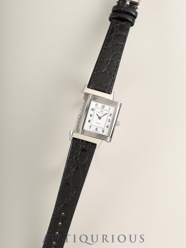 ジャガー・ルクルト レベルソ レディ 260.8.86 / Q2608420 Cal.864/1 手巻き SS 革 純正バックル（SS）シルバーアラビア文字盤（裏彫りあり / M）オーバーホール済み