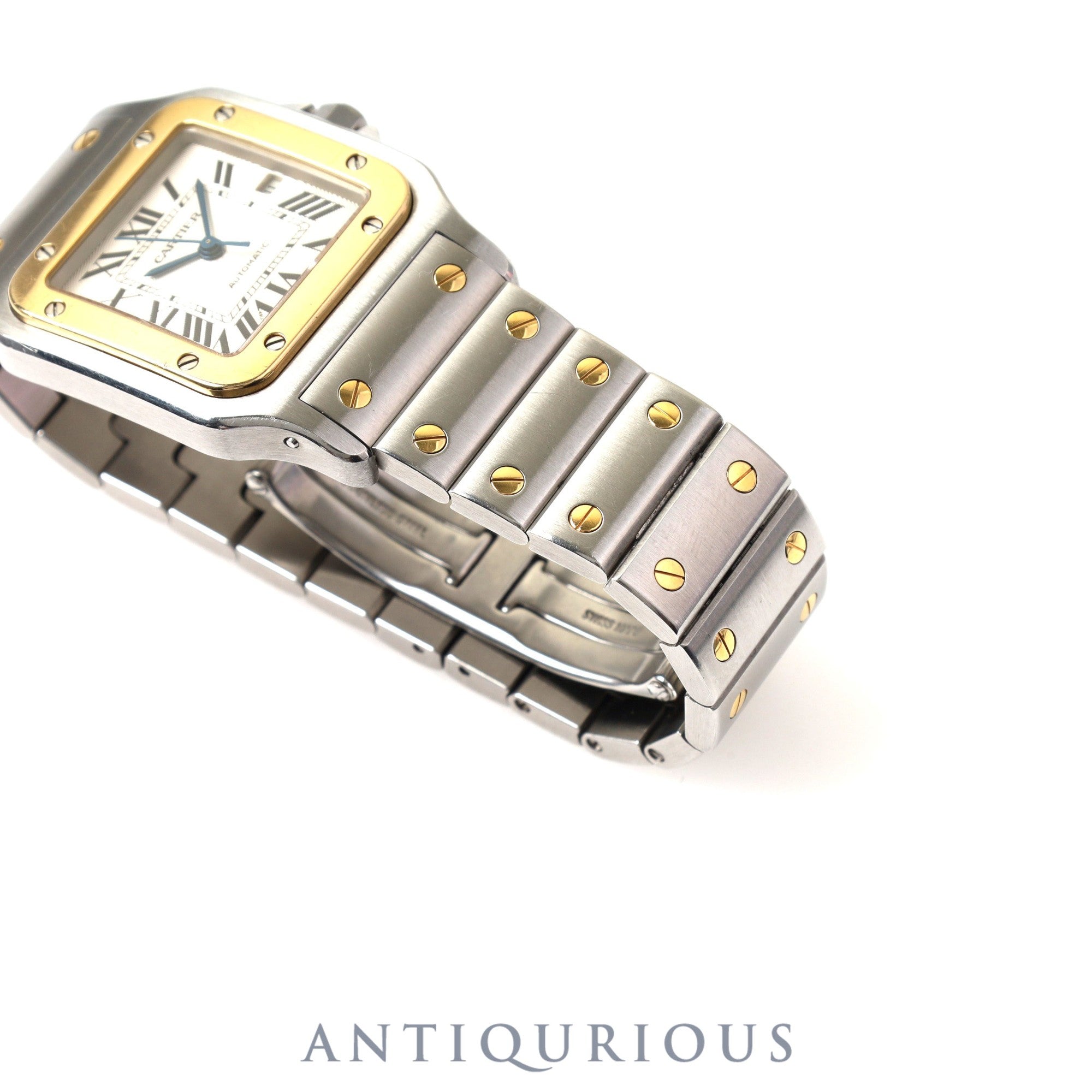 CARTIER カルティエ SANTOS GALBEE サントスガルベ LM W20058C4 2319 自動巻き SS/YG SS/YG シルバーギョーシェ文字盤