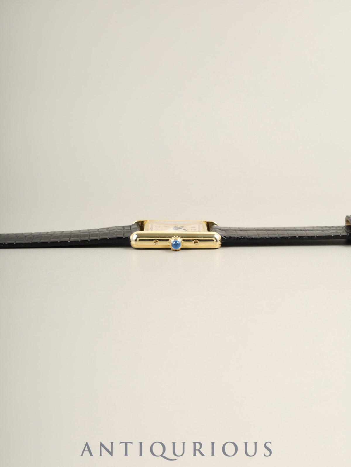 カルティエ マストタンク SM 5057001 クォーツ SV925 革 純正ピンバックル（GP）アラビア文字盤（SWISS表記） 新品仕上げ済み カルティエブティックにてコンプリートサービス済み