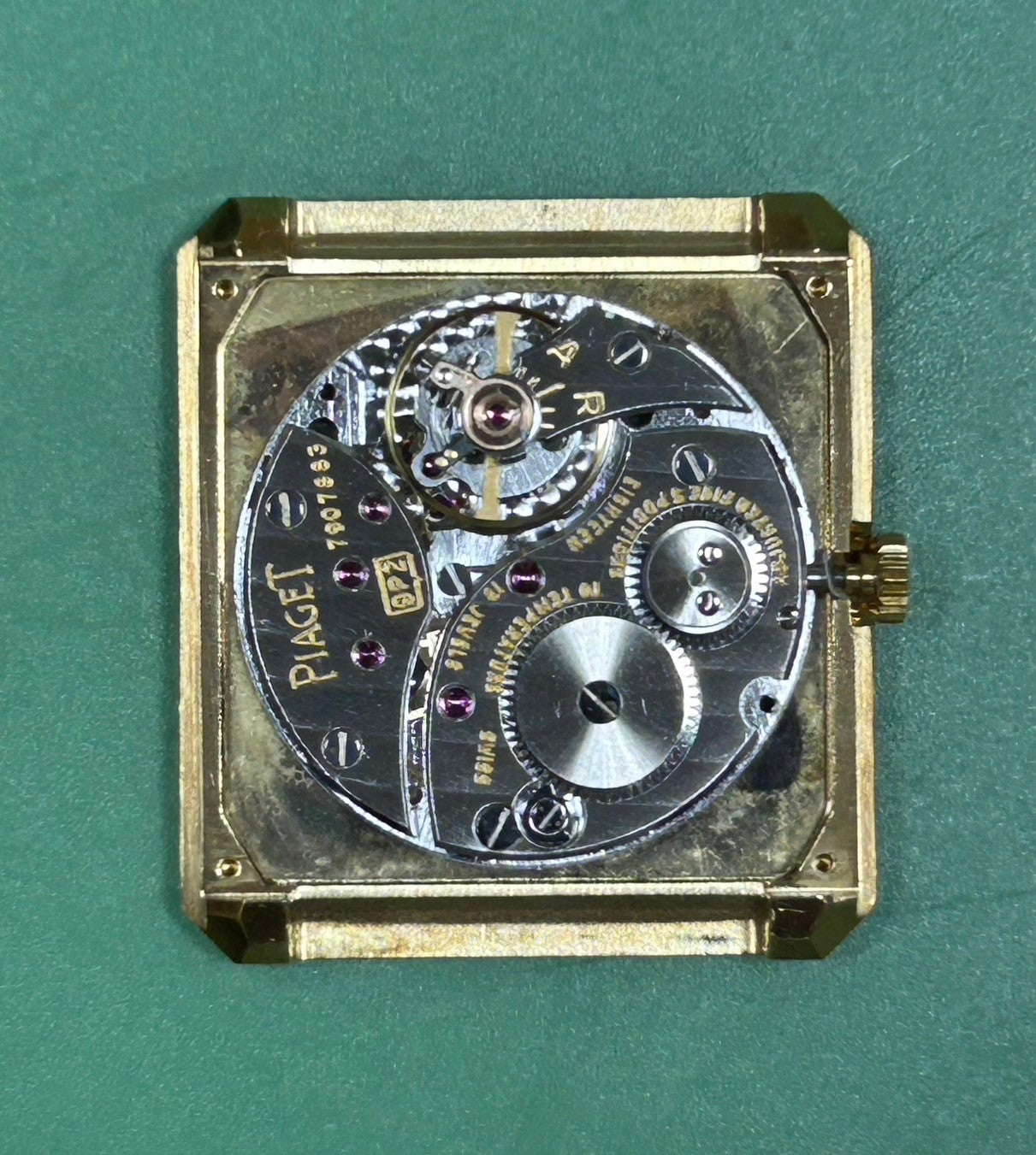ピアジェ プロトコール 9154 手巻き Cal.9P2 750 革 純正尾錠（750） ブラック文字盤 オーバーホール済み