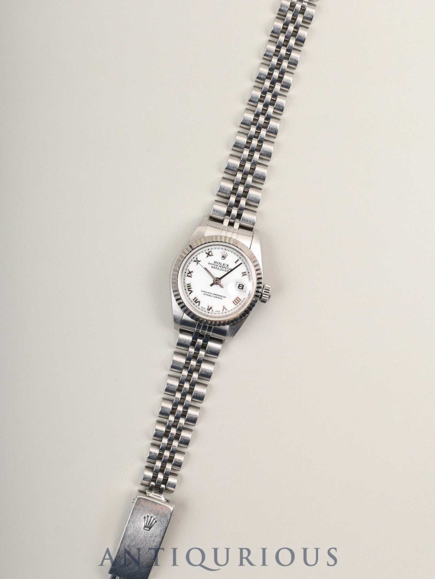 ロレックス デイトジャスト 69174 自動巻き Cal.2135  SS×WG SS ホワイト文字盤 箱 タグ 保証書（1999年）オーバーホール済み