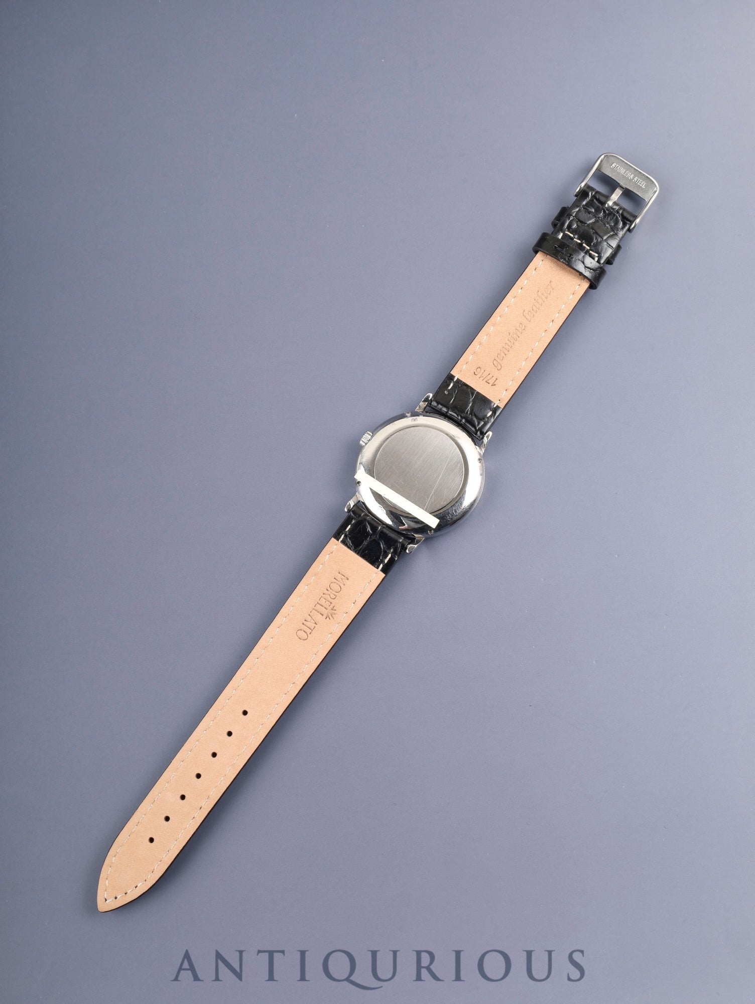 IWC Portofino IW351403 Automatic Cal.37521 SS Leather Aftermarket Pin Buckle (SS) White Dial Overhauled