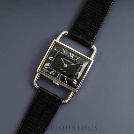 Jaeger-LeCoultre Driver's Watch Etrier 9041.42 Manual Winding Cal.818/3 SS Leather Black Roman Dial