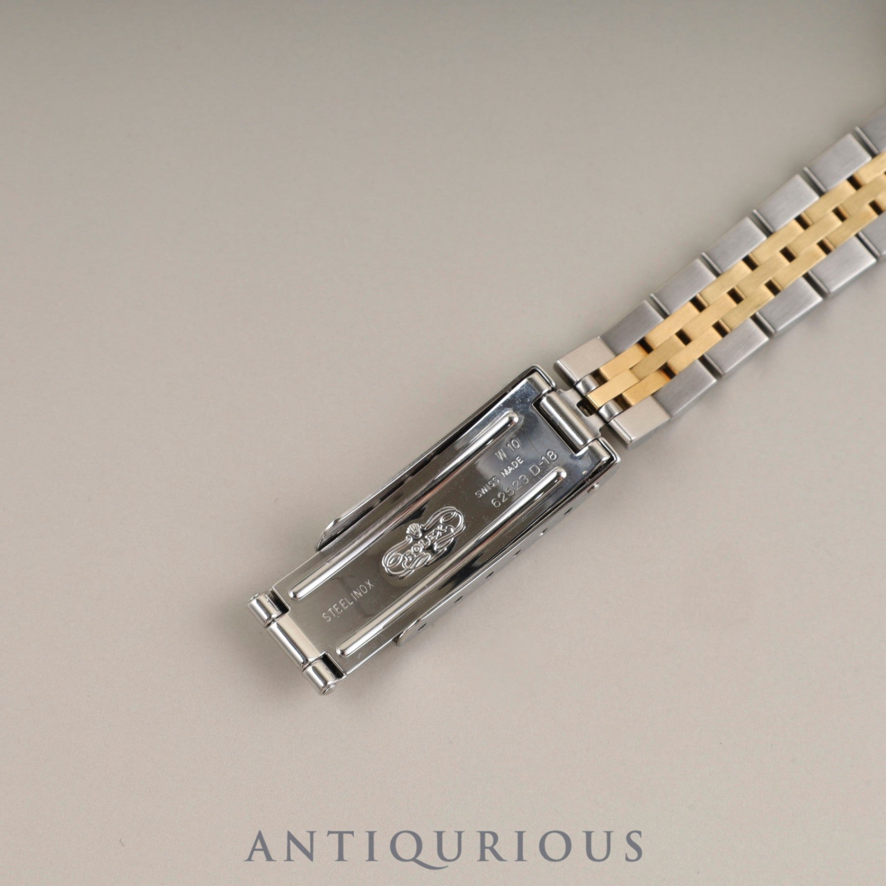 Rolex Lady-Datejust 69173 Automatic Caliber 2135 Stainless Steel/Yellow Gold White Shantung Dial W Serial Number (1994-1995) 1 Link Tag Overhauled