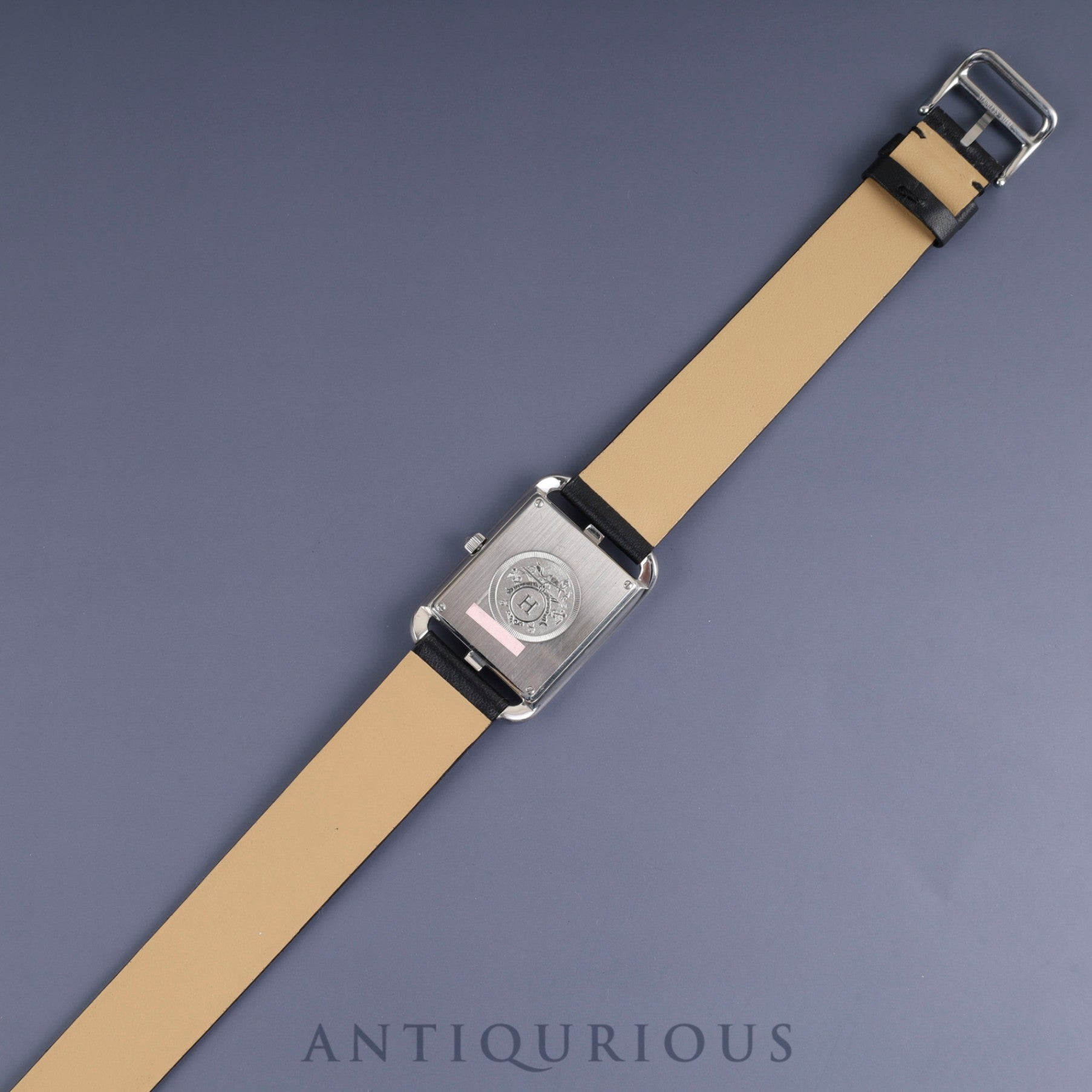 Hermes Cape Cod CC2.710 Quartz SS Leather Genuine Buckle (SS) Grey Dial Overhauled