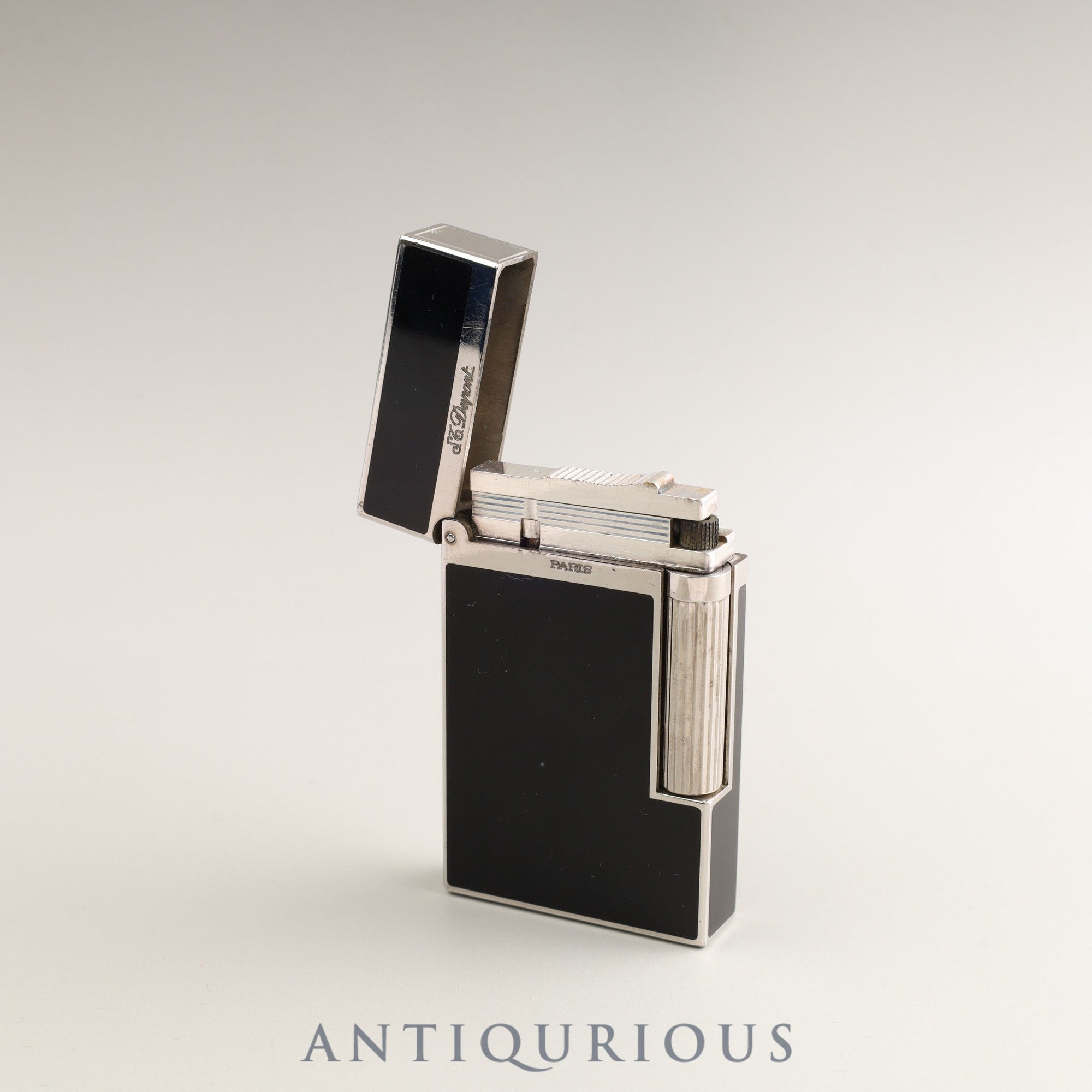 Dupont Lighter Line 2 16296 Montparnasse GP Black x Silver Box