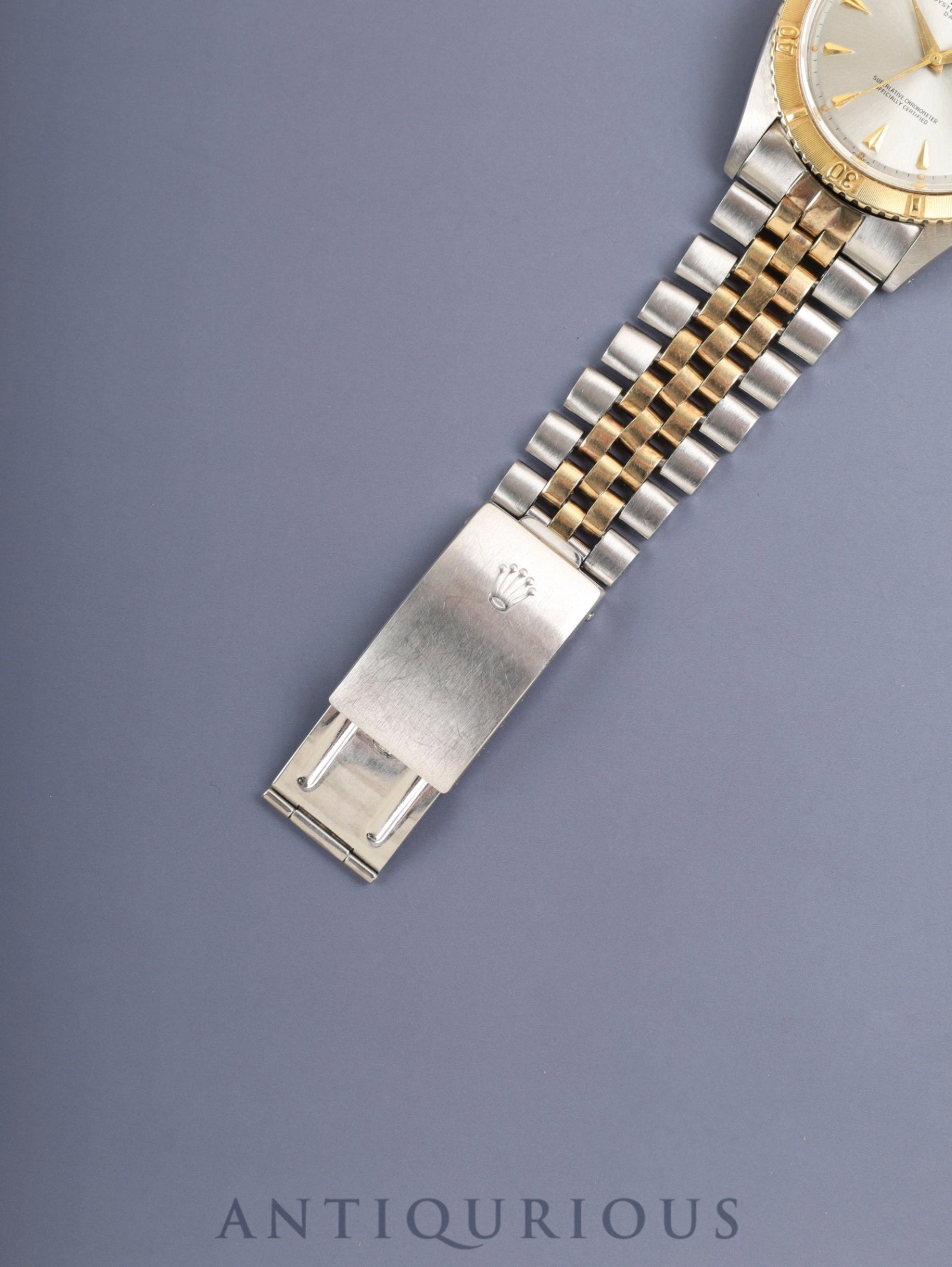 ロレックス デイトジャスト サンダーバード 1625/3 自動巻き Cal.1560 SS/YG シルバー文字盤 箱 クロノメーター証明書（1961年 / 個人名記載） 71番台（1960年）オーバーホール済み