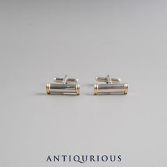 Tiffany Cufflinks SV925/750 Box and storage bag