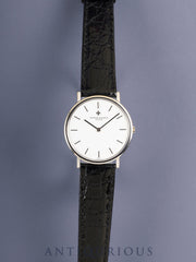 Vacheron Constantin Essential 33051 / 000G Manual Winding Cal.1003/2 750WG Leather Watch with Genuine Pin Buckle (750WG) White Dial Box Overhauled