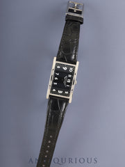 Tiffany East West 34677352 Quartz Cal.- SS Original leather strap Original buckle (SS) Black Arabic dial (SWISS MADE) Overhauled