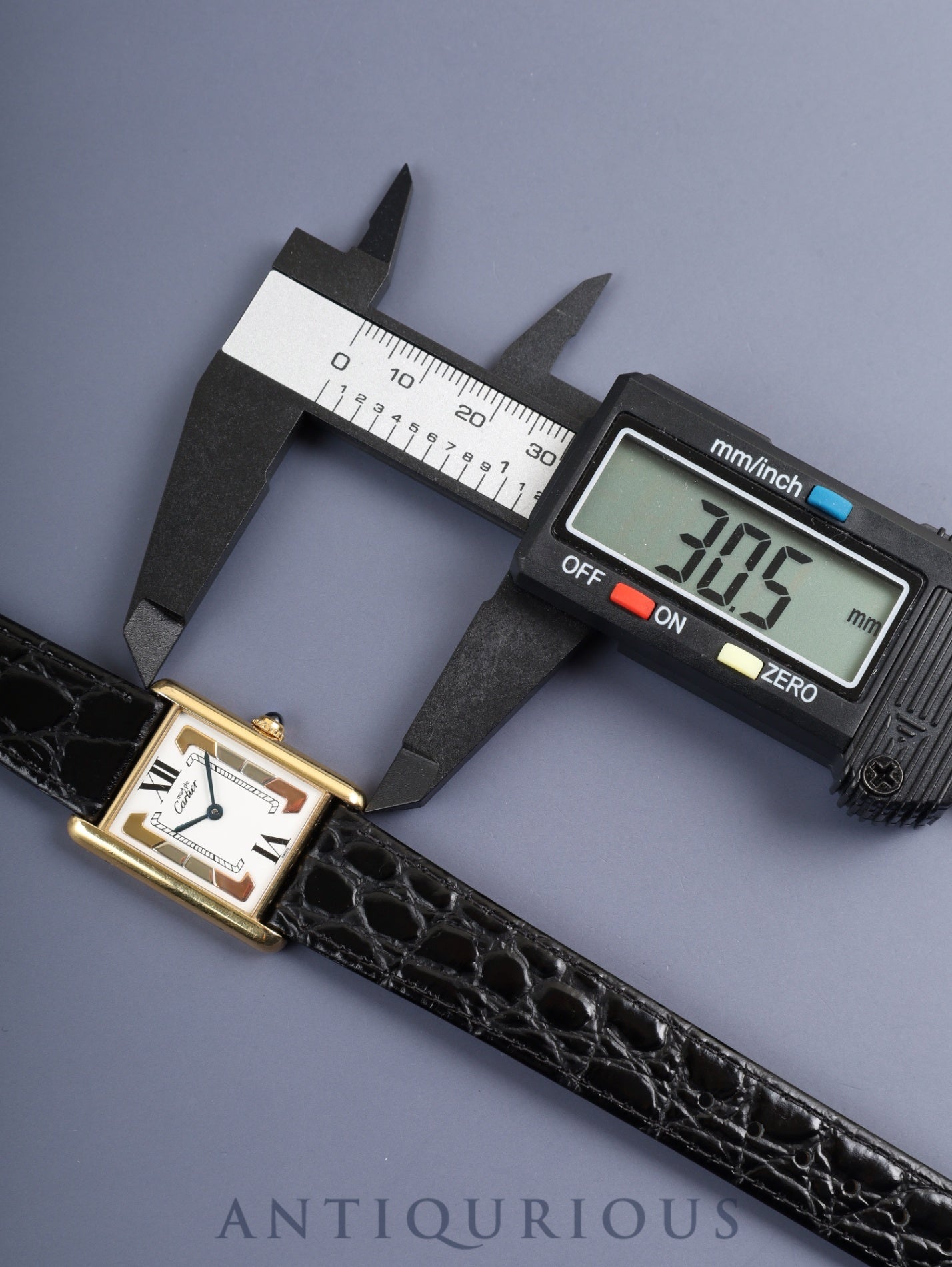 カルティエ マストタンク LM 590005 クォーツ Cal.90 SV925 革 純正