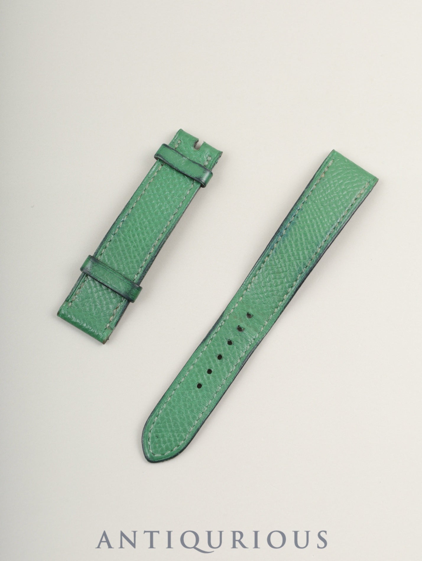 エルメス Hウォッチ HH1.210 クォーツ SS/GP  革 純正尾錠（GP）シャンパン文字盤 純正革ベルト（□A刻印：1997年）オーバーホール済み