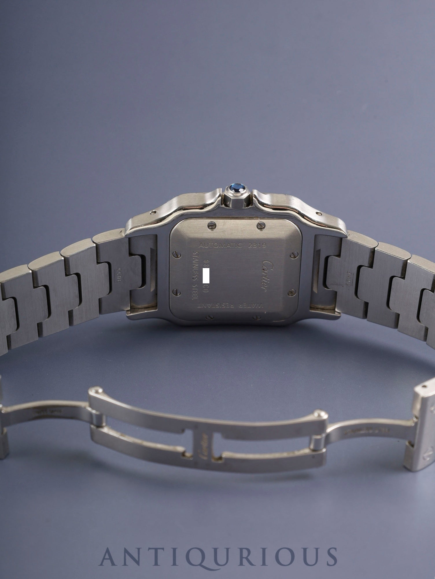 カルティエ サントス ガルベ LM W20055D6 / 2319 自動巻き Cal.C120 SS SS シルバーギョーシェローマン文字盤 オーバーホール済み