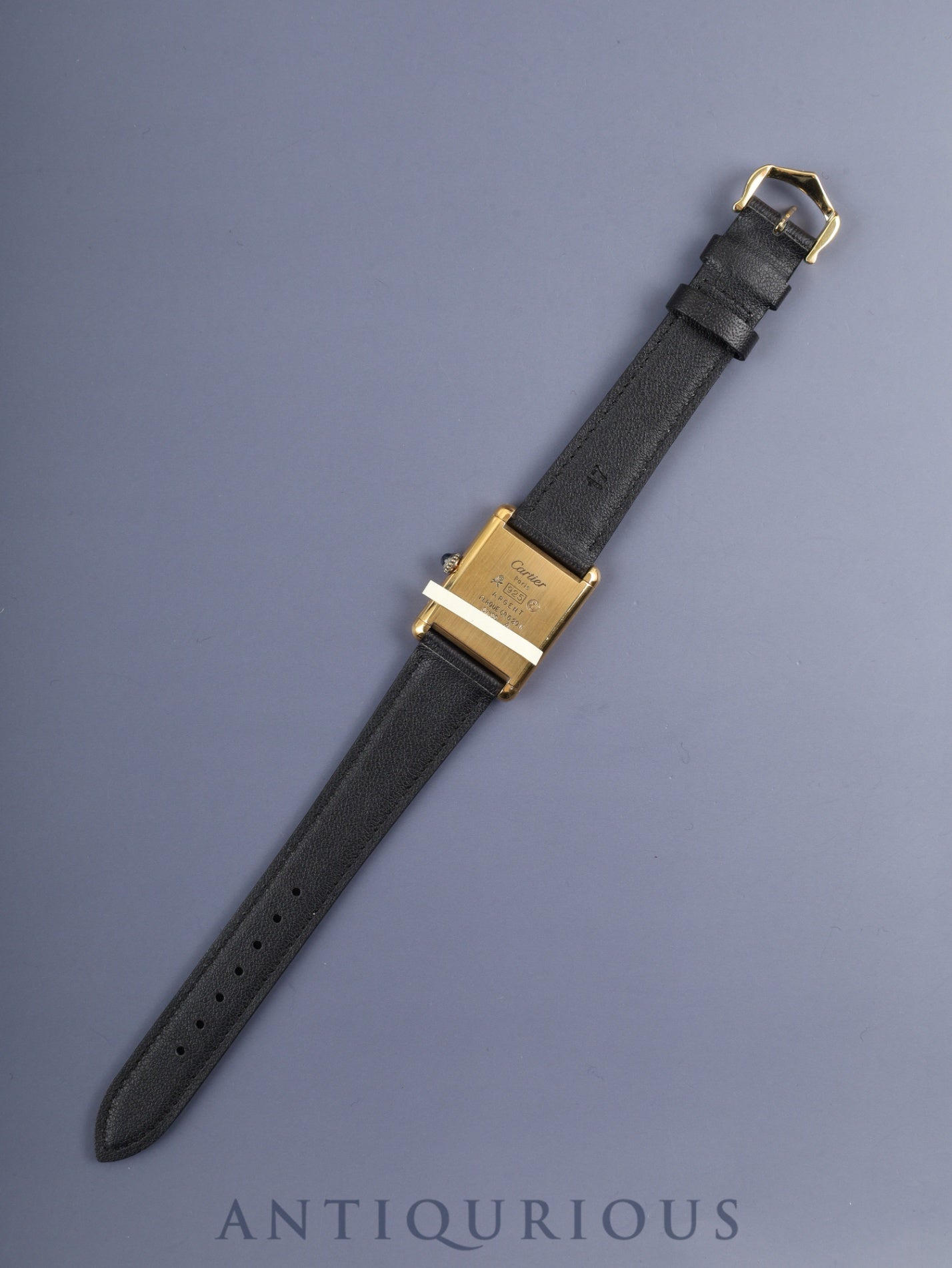 カルティエ マストタンク LM 手巻き Cal.78-1 SV925 革 純正尾錠（GP） アイボリー文字盤 1976年頃～1981年頃 オーバーホール済み