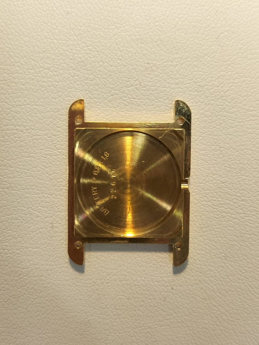 カルティエ マストタンク SM 5057001 クォーツ Cal.057 SV925 革 純正尾錠（GP）アイボリーローマン文字盤 オーバーホール済み