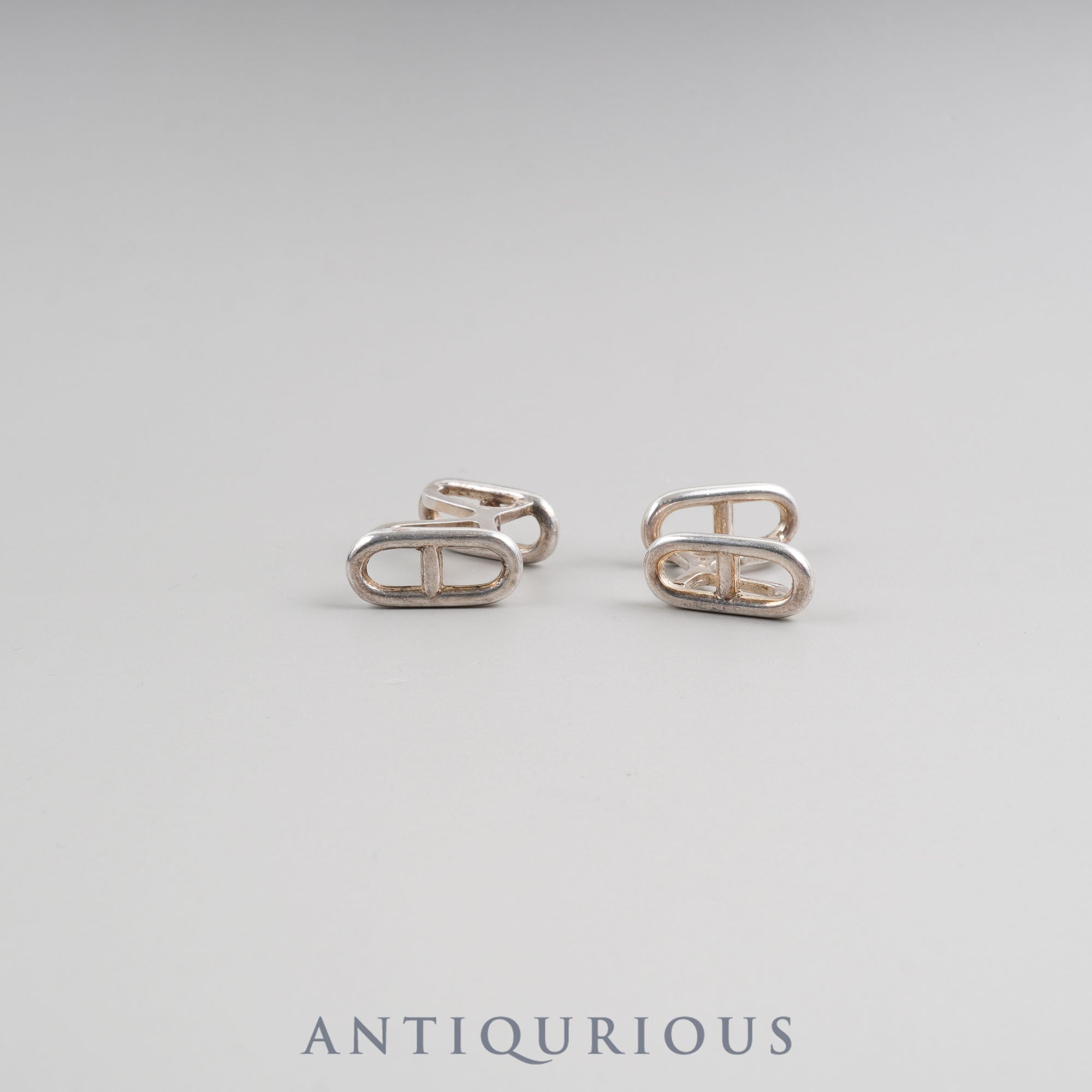 エルメス カフリンクス シェーヌダンクル ファランドール シルバーホールマーク