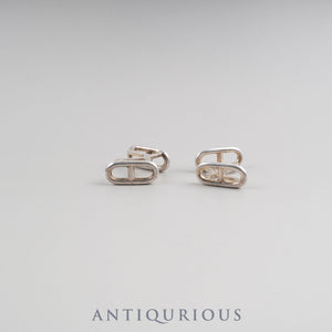 Hermès Chaine d'Ancre Farandole Cufflinks Silver Hallmark