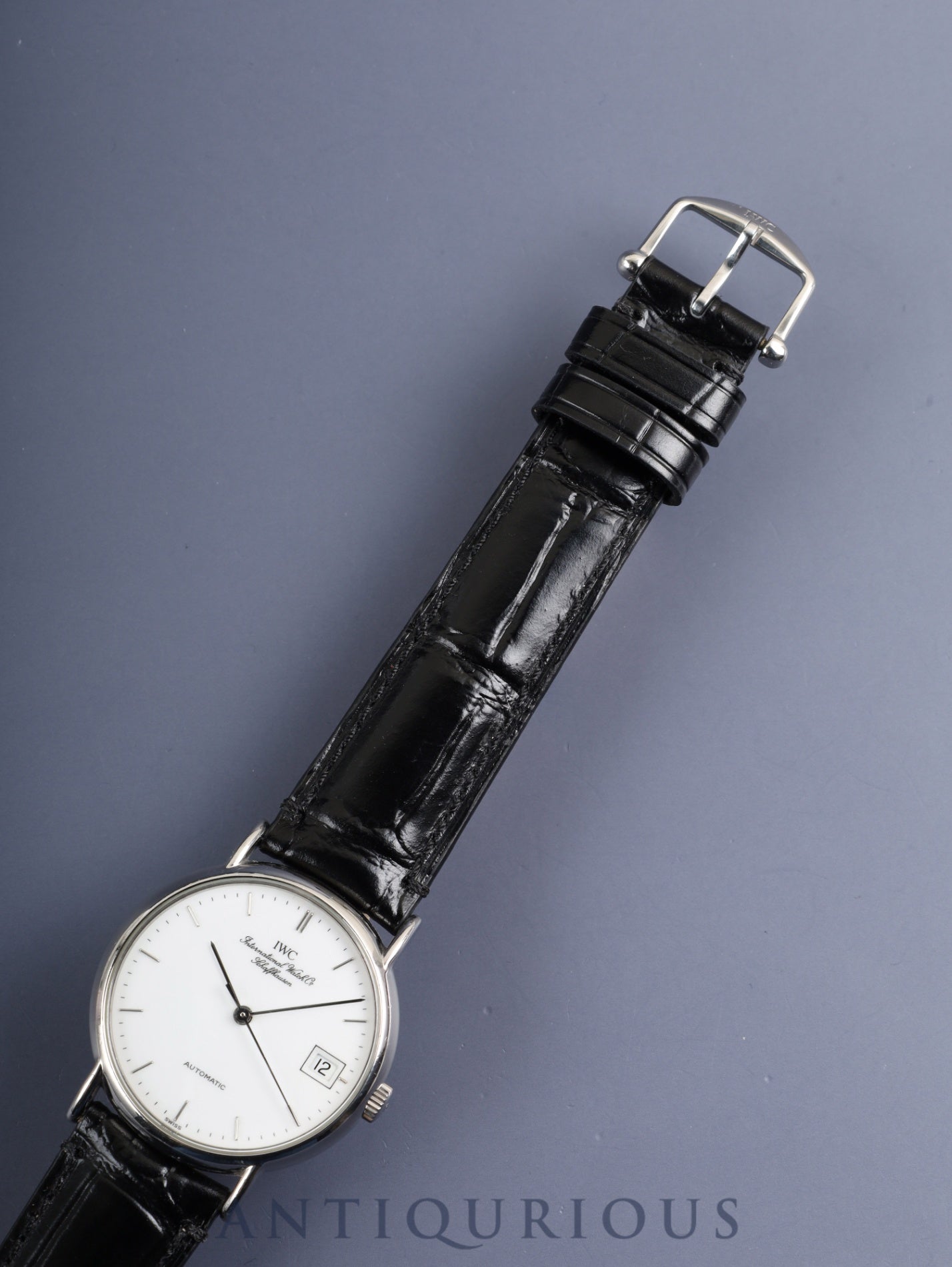 IWC ポートフィノ IW351324 自動巻き Cal.37621 SS 革 純正ピンバックル（SS）ホワイト文字盤 オーバーホール済み アイダブリュシー