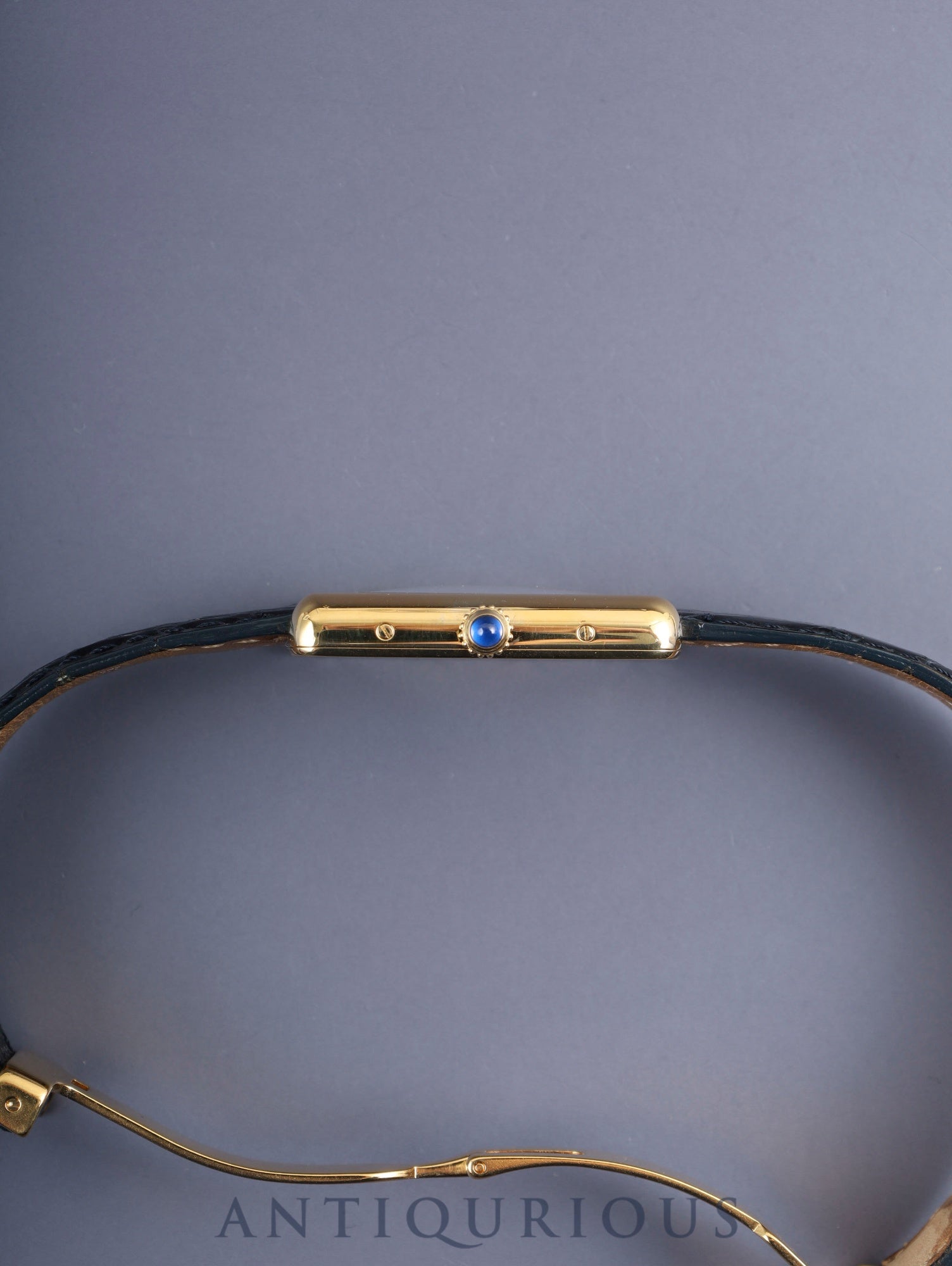 カルティエ　マストタンク GM（XL）2413 クォーツ Cal.87 SV925 純正革ベルト 純正Dバックル（GP） テレフォンアラビア文字盤（SWISS MADE表記） 箱 カルティエブティックにてコンプリートサービス済み