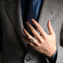 Hermes Ring Chaine d'Ancre Ancienne GM SV925 #55 Box Warranty (2024) 23 years engraved