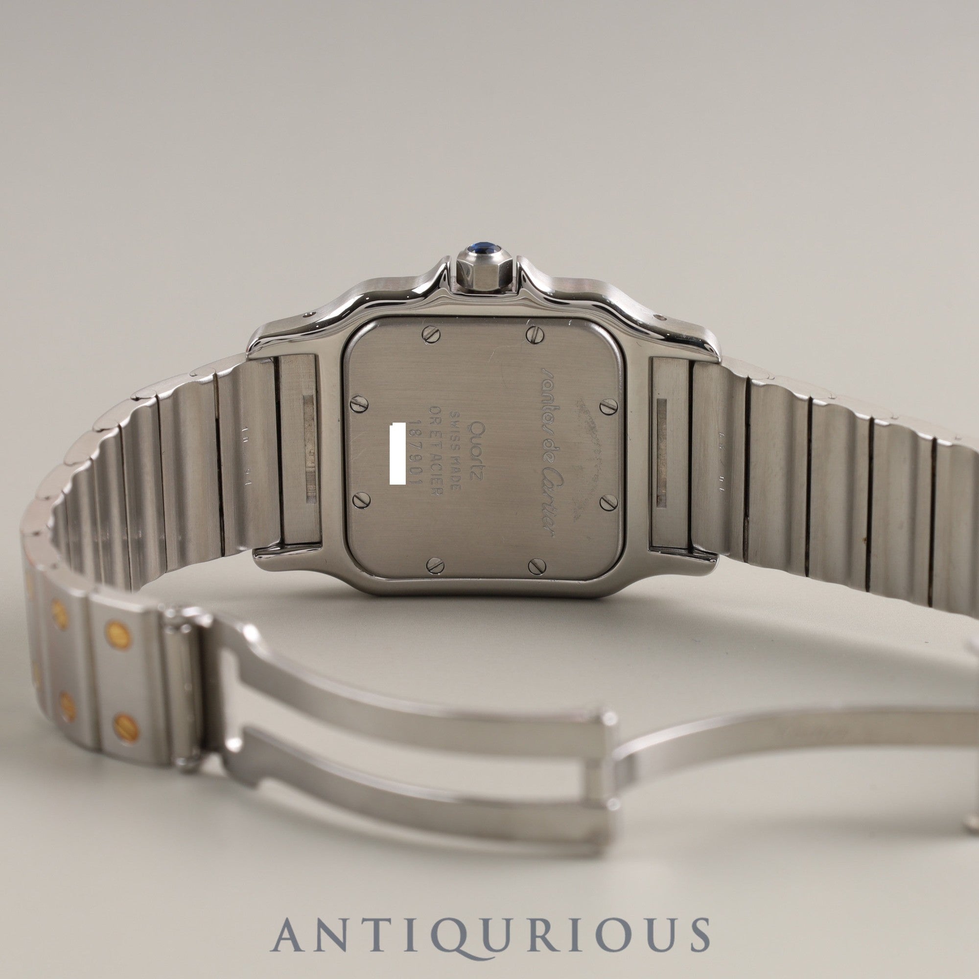 Cartier Santos Galbee LM 187901 Quartz SS/YG Grey Dial Completed Cartier Boutique Service