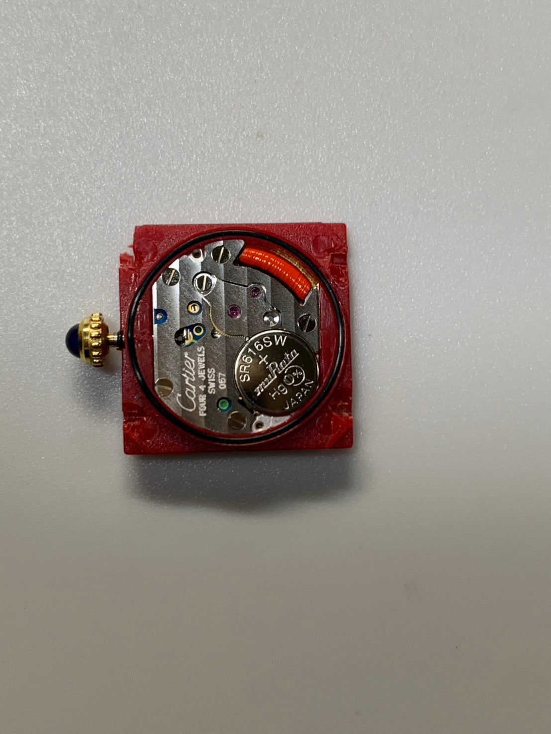 カルティエ マストタンク SM W1008354 / 5057001 クォーツ Cal.057 SV925 革 純正Dバックル（GP）飛びアラビアCC文字盤（SWISS表記）箱 冊子 保証書（1994年）純正レザーベルト付き オーバーホール済み 新品仕上げ済み