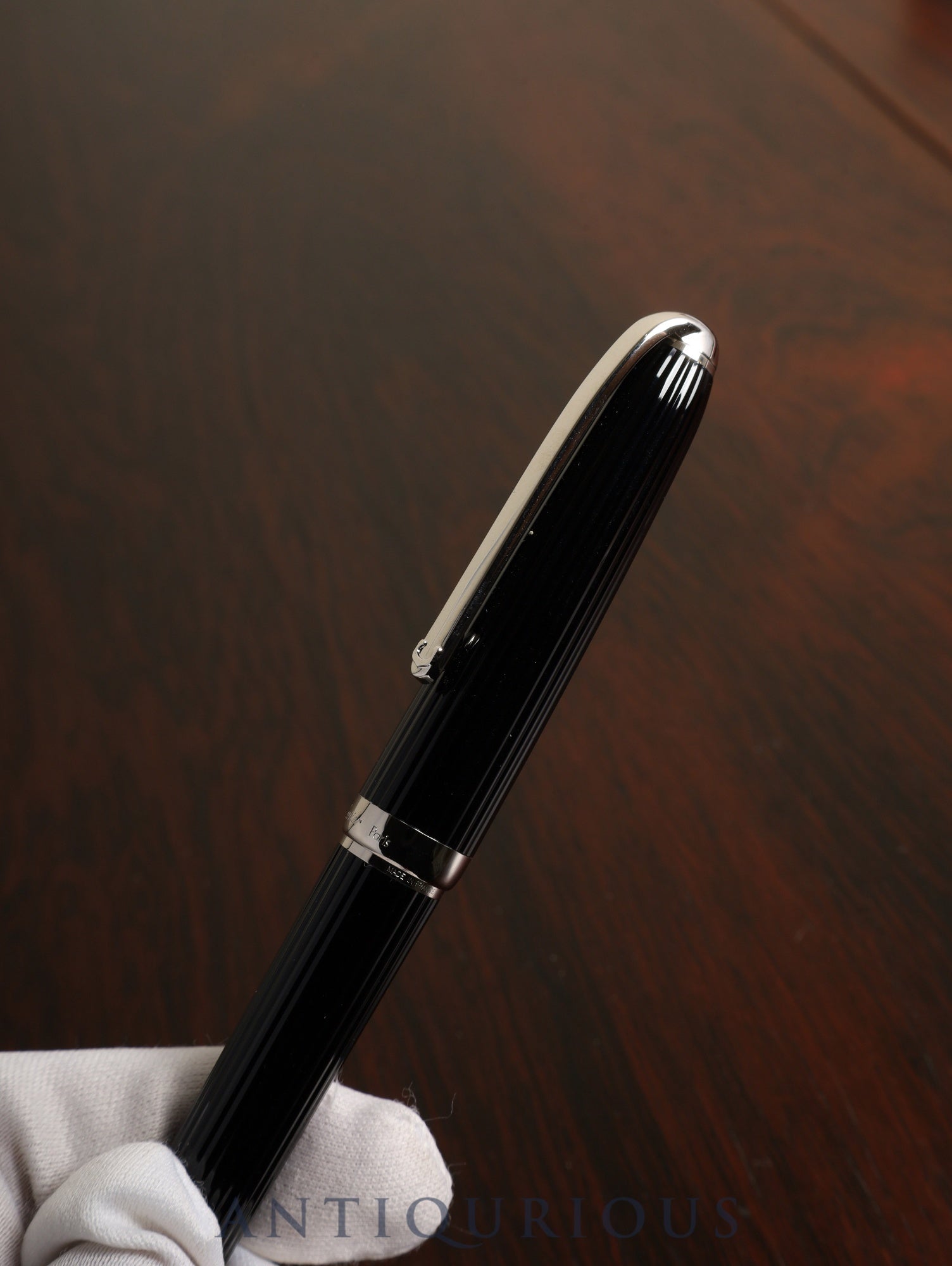 Cartier Ballpoint Pen Godron Resin Twist Box