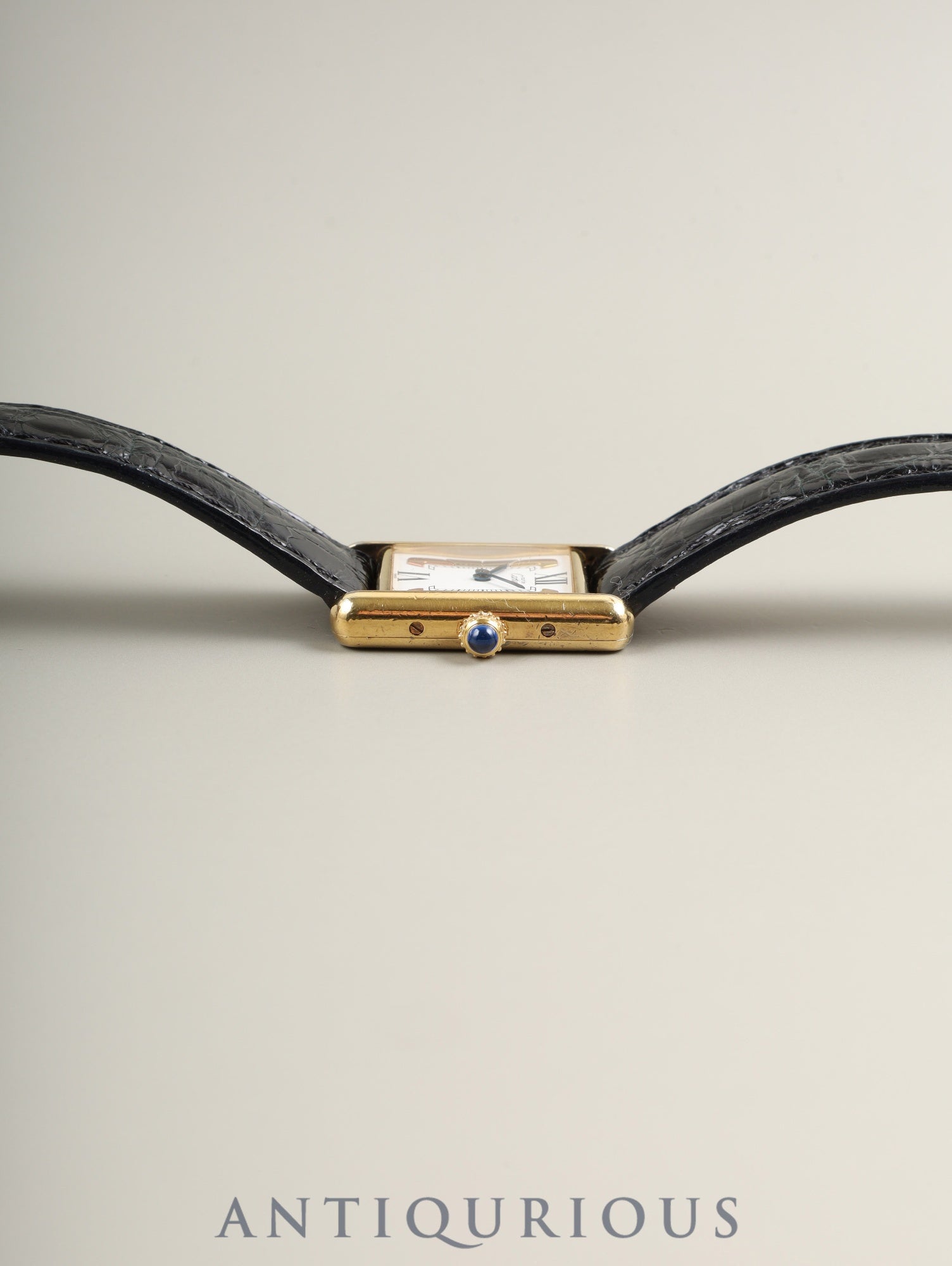 カルティエ マストタンク SM W1006354 / 5057001クォーツ Cal.057  SV925 純正革ベルト 純正尾錠（GP）サイドトリニティ文字盤（SWISS表記） オーバーホール済み