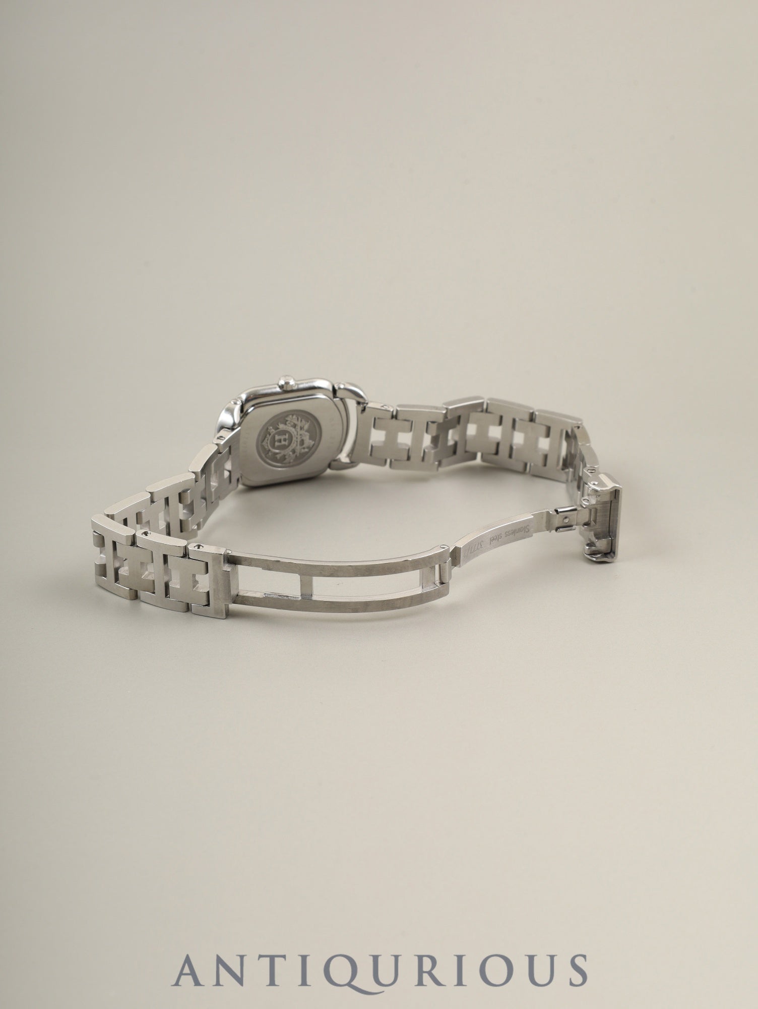 エルメス ラリー RA1.210 クォーツ Cal.976.001 SS SS ホワイト文字盤 オーバーホール済み