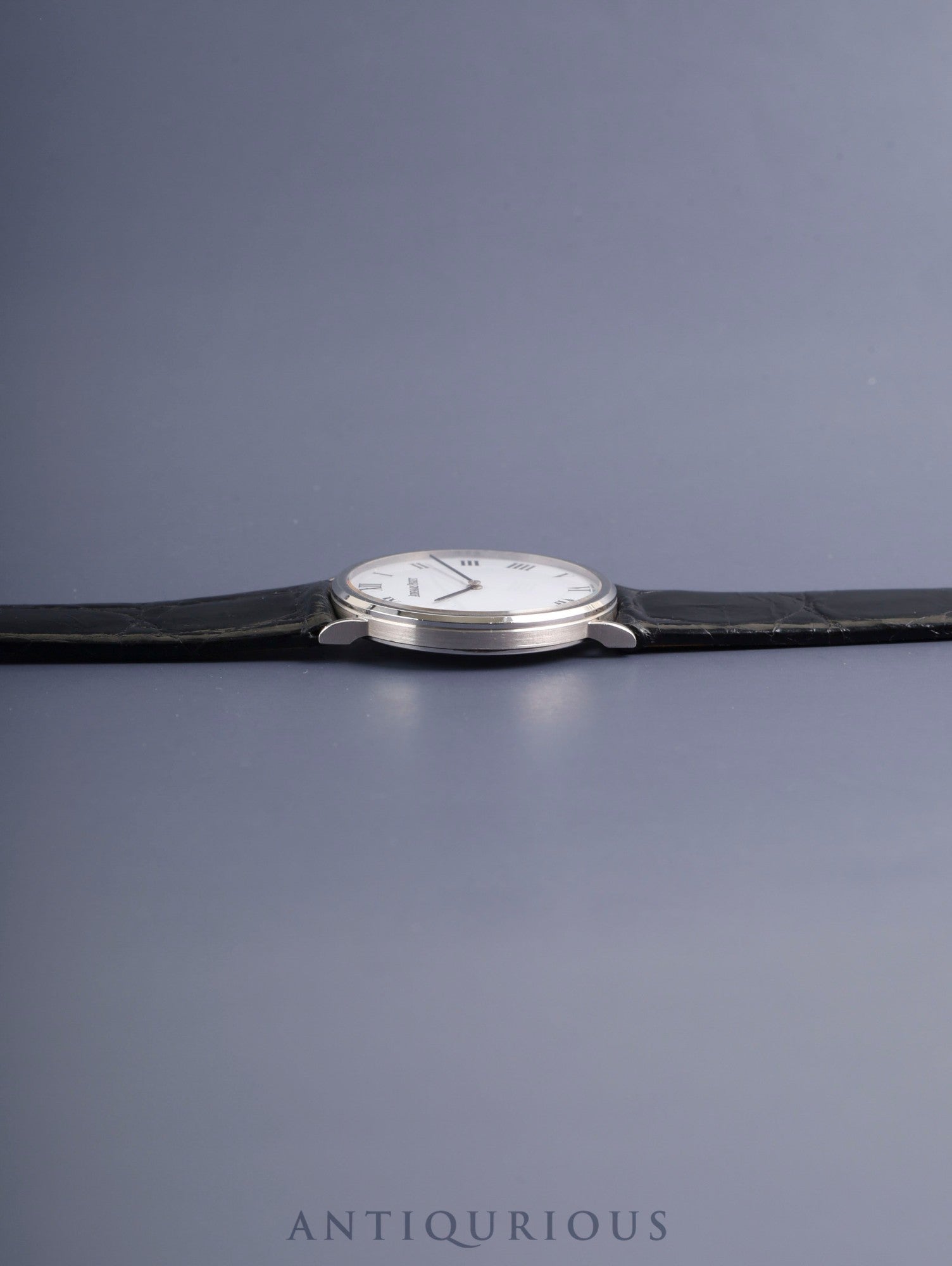 Audemars Piguet Round Manual Winding Cal.2080 750WG Leather Original Pin Buckle (750WG) White Roman Dial Box Original Leather Strap Overhauled