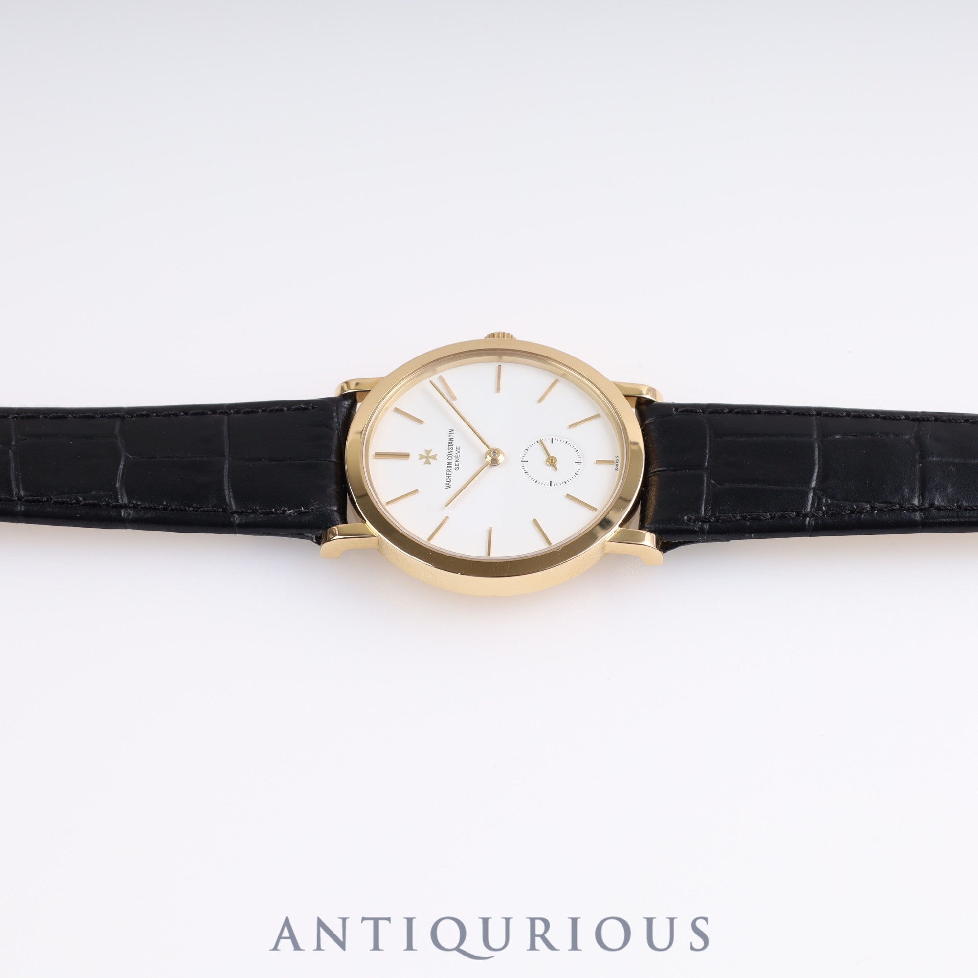 VACHERON・CONSTANTIN ESSENTIELLES 92240/000J-4 Manual winding Cal.1014/1 YG Leather White Dial Box Case Warranty