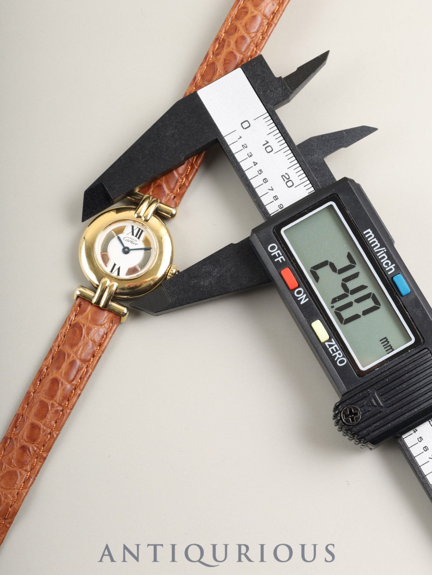 カルティエ マストコリゼ W1006654 / 590002 クォーツ SV925 革 純正D