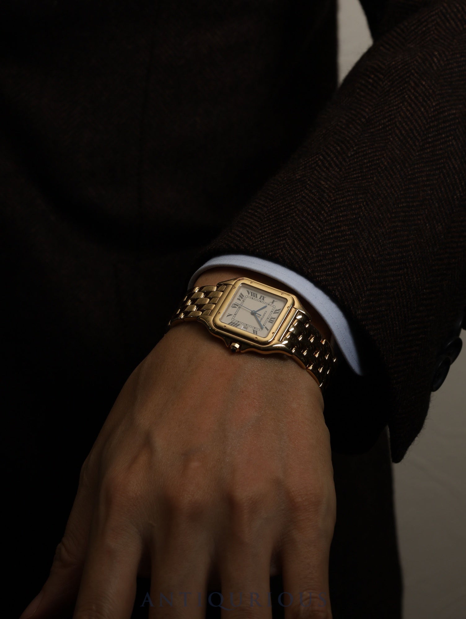 カルティエ パンテール LM W25014B / 887968 クォーツ Cal.687 18K 18K ホワイトローマン文字盤 箱 保証書（1994年）オーバーホール済み