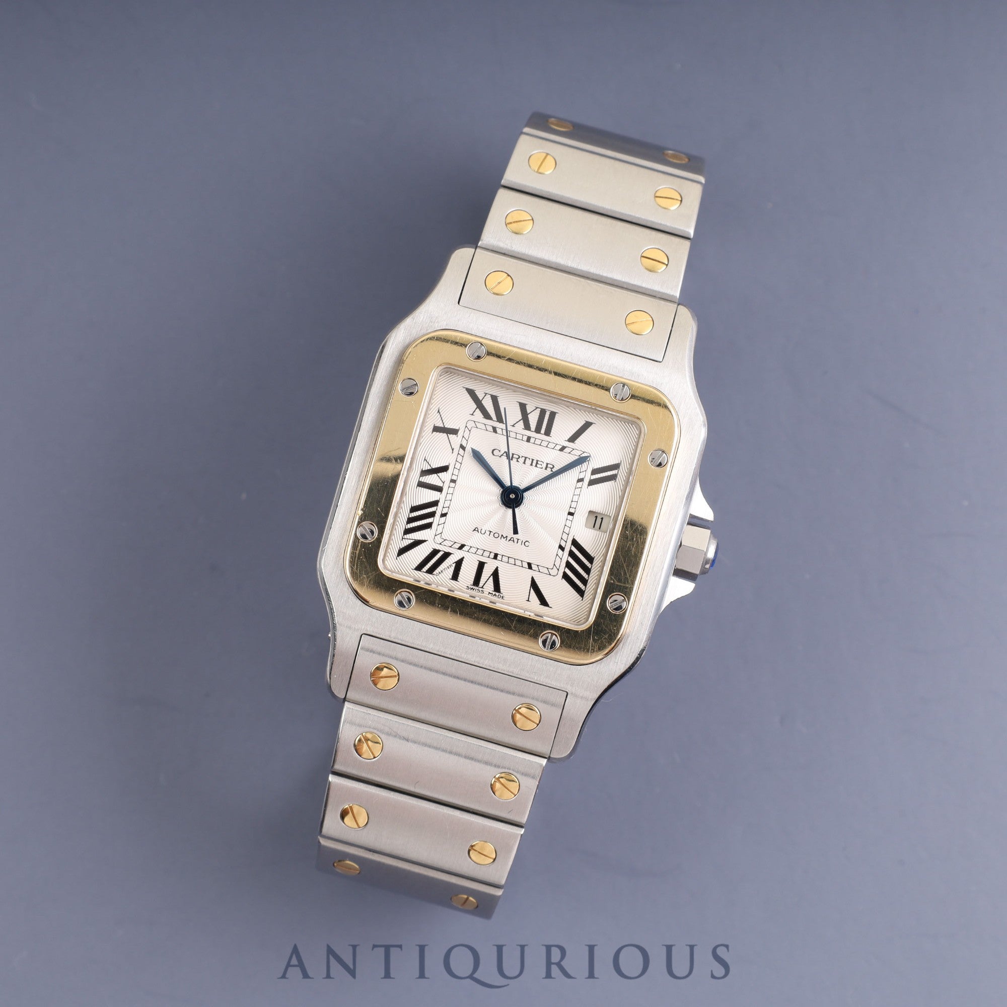CARTIER SANTOS GALBEE LM W20058C4 2319 Automatic SS/YG SS/YG Silver guilloche dial