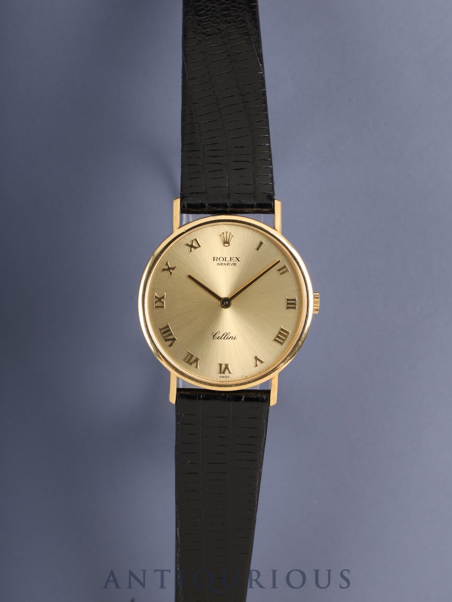 ロレックス チェリーニ 5112 手巻き Cal.1601 750YG 革 純正ピンバックル（750YG） シャンパン文字盤 L番台 保証書（1990年） オーバーホール済み