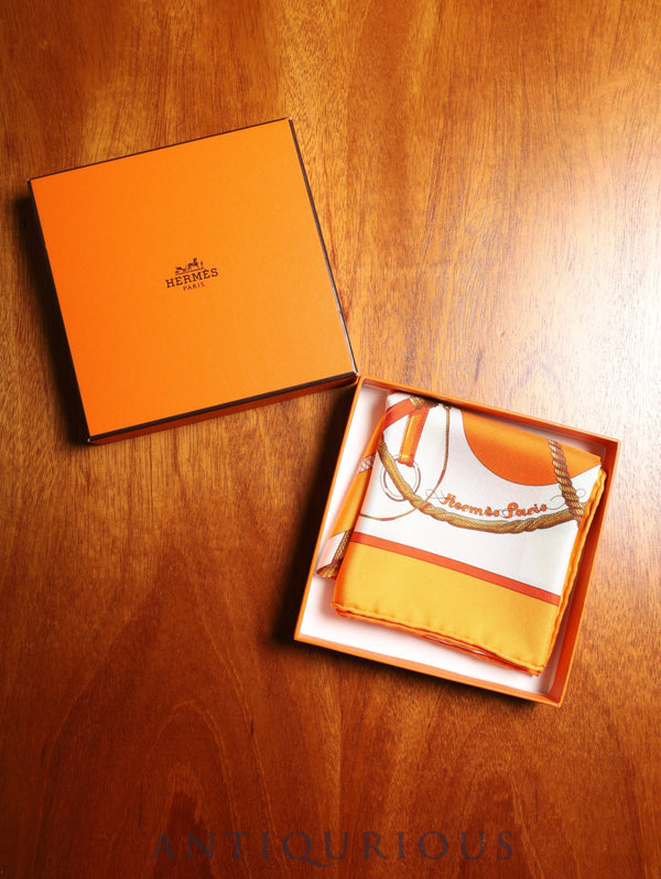 エルメス スカーフ カレ45 Clic Clac クリッククラック SILK100% 箱