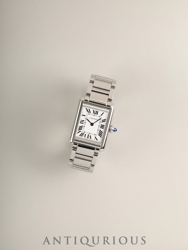 カルティエ タンクマスト SM WSTA0051 / 4322 クォーツ Cal.157 SS SS シルバーローマン文字盤 箱 保証書（2022年）オーバーホール済み