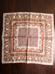 HERMES Scarf Carre 45 Amoeba Flower SILK100%