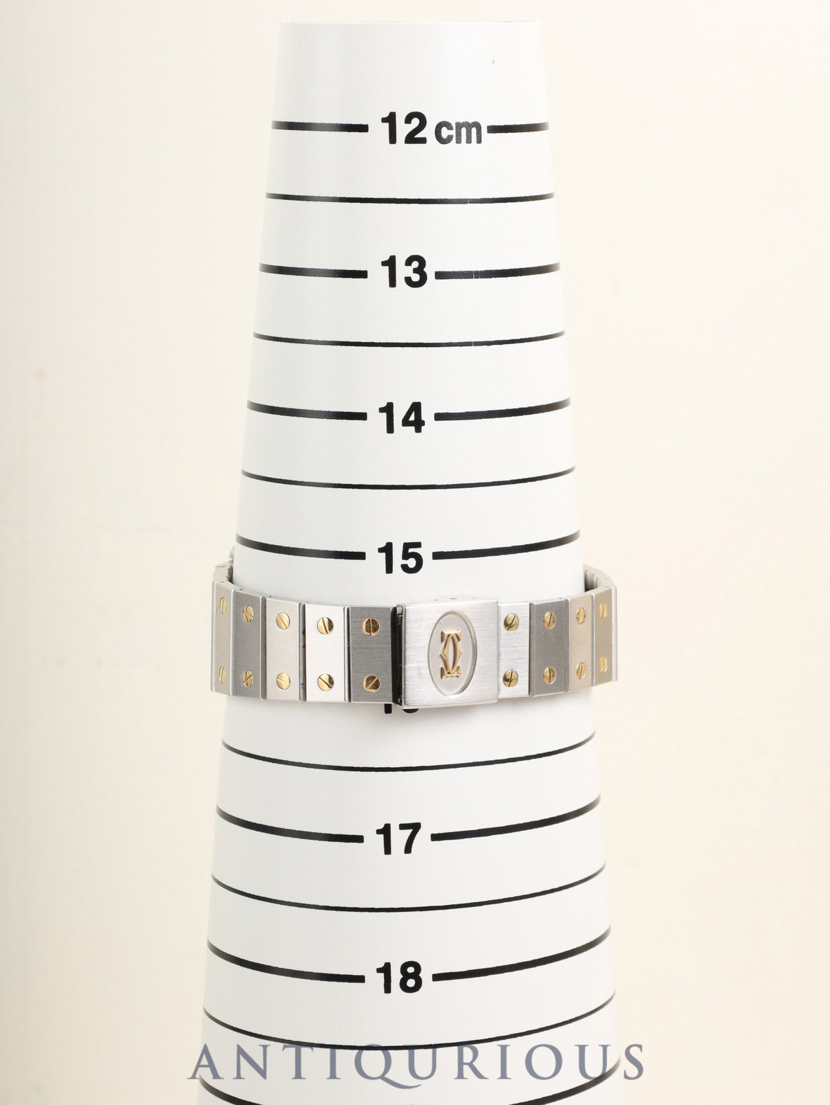 カルティエ サントス カレ LM 81036283 / 1172961 自動巻き Cal.077 SS/YG SS/YG ホワイトローマン文字盤（SWISS表記） 箱 冊子 保証書（1994年 / 詳細未記載）オーバーホール済み