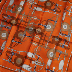 Hermès Scarf Carré 45 BRIDES ET FRONTAUX Bridle and Forehead Ornament 100% SILK