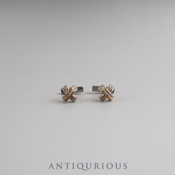 Tiffany Cufflinks Signature Cross 1992 SV925/750