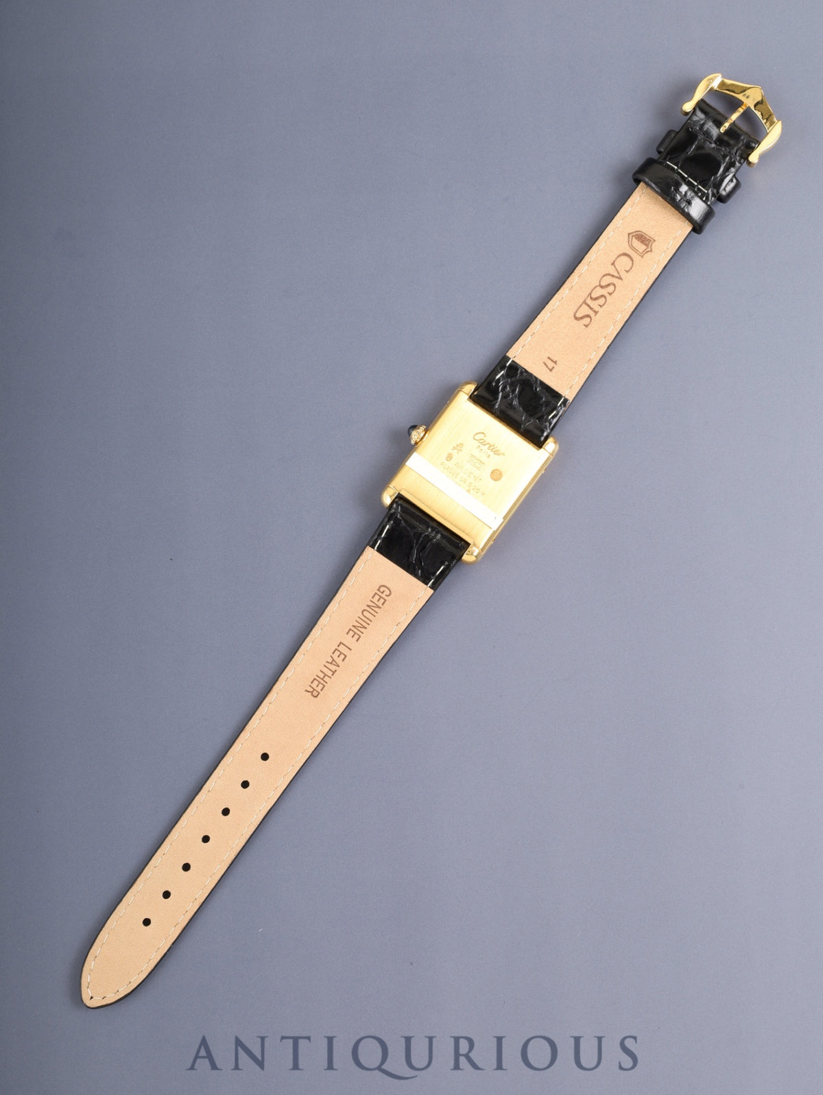カルティエ マストタンク LM 6 手巻き Cal.78-1 SV925 革 純正ピンバックル（GP）アイボリーローマン文字盤（SWISS MADE表記） 冊子 保証書（未記載）オーバーホール済み 新品仕上げ済み