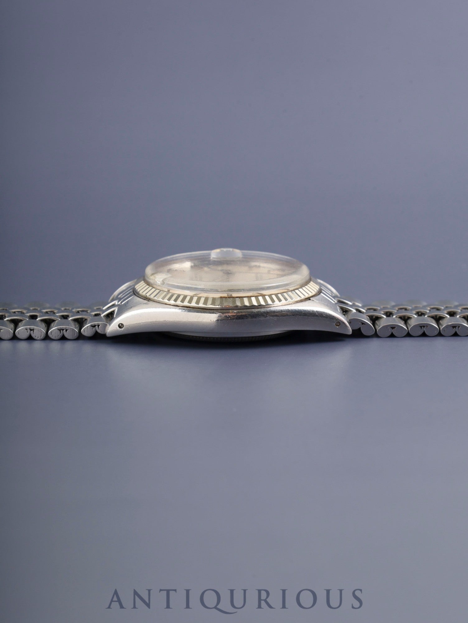 Rolex Datejust 1601 Automatic Caliber 1560 Stainless Steel/White Gold Stainless Steel Silver Dial No. 36 (1972) Overhauled