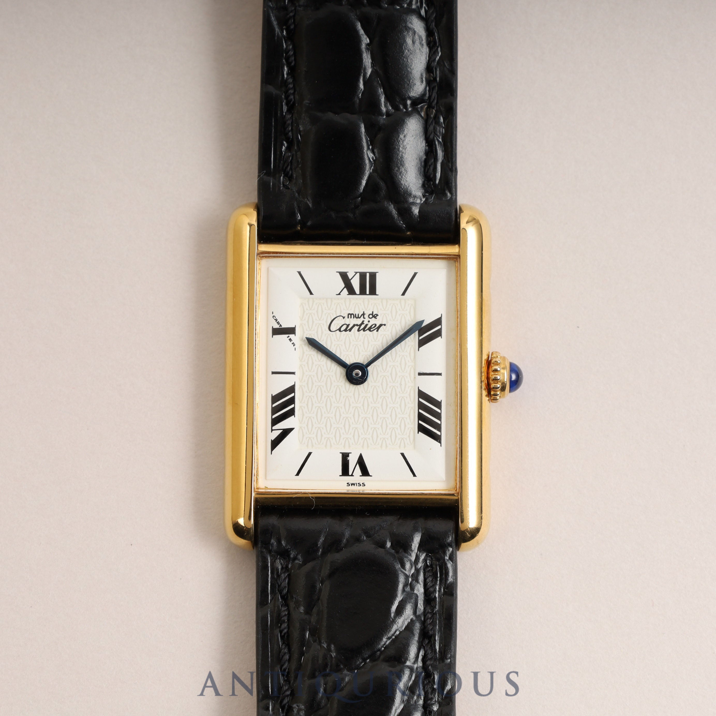 Cartier Must Tank LM QZ White Roman &amp; 2C Dial